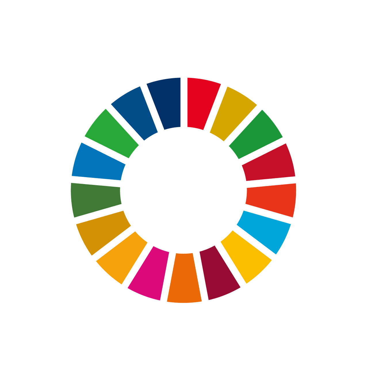 日南町と日南町産業振興センターが目指す、SDGs wheelのロゴ
